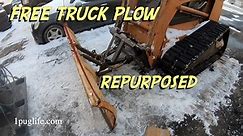 mounting an old truck plow on a skid steer