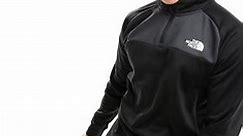 The North Face – Training – Reaxion – Fleece-Sweatshirt in Schwarz mit kurzem Reißverschluss | ASOS