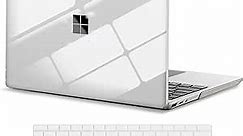 mpmpssss Case for 12.4 Inch Microsoft Surface Laptop Go 2/1 2020-2022 Releases (Models: 2013 & 1943)，Protective Snap On Hard Shell Cover，Keyboard Cover, White