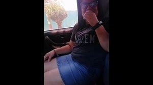 Teacher in Skirt Fucking in the Car