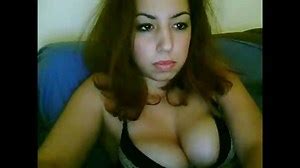 Busty French girl on cam