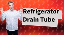 How do you unclog a defrost drain tube?
