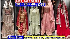 Plus Size Bridal Dresses, Flat 40% OFF | Pakistani Fancy Suits Peplum Bridal Collection, Hyd Life