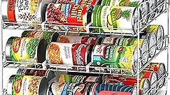Utopia Kitchen Storage Can Rack Organizer, Stackable Can Organizer Holds Upto 36 Cans for Kitchen Cabinet or Pantry (Chrome)