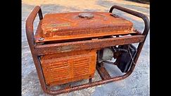 Restoration Generator rusty - Old Japanese generator (gasoline engine)
