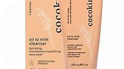 Cocokind Oil to Milk Face Wash, Oil Based Cleanser and Oil Makeup Remover - Cleansing Oil, Cleansing Milk and Cream Cleanser for Face