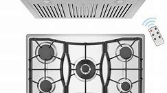 2 Piece Kitchen Appliances Packages Including 30" Gas Cooktop and 36" Wall Mount Range Hood - Bed Bath & Beyond - 35050468