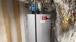 Customer in West Nashville called us with a busted hot water heater. Replaced with a 50 gallon natural gas heater, new circulating pump, new expansion tank and new cold water tap for a humidifier. Our boys also cleaned up the garage from the old heater. | Patterson Plumbing LLC