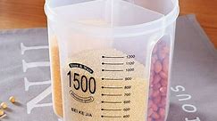 Grain Storage Tank with Compartments Airtight Food Storage Container BPA Free Plastic Cereal Dispenser Large Kitchen Storage Keeper with Lids and Compartments for Grain Sugar Rice Nuts Sn - Walmart.ca