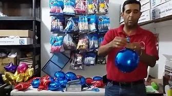 Como inflar y sellar un globo metÃ¡lico