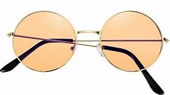 Vintage Men Women Sunglasses Vintage Men Women Sunglasses Retro Round Alloy Frame Eyeglasses Glasses Sunglasses - Walmart.ca
