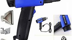 Heat Gun Variable Temperature Settings with 4 Nozzels for Shrink Wrap Vinyl Crafts, IC Chip Heat Hot Air Gun Variable Tempe Control, Hot Air Gun Kit for Crafts/Shrink Tubing/Wrapping