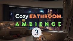 Soothing Rain Shower: Cozy Bathroom Ambient ASMR Meditation Sounds (2 Hours)