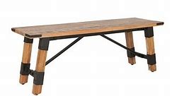 East at Main East at Main 51" Solid Mango Wood and Iron Bench - Bed Bath & Beyond - 36763728