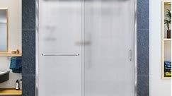 DreamLine Infinity-Z 32 in. D x 60 in. W x 76 3/4 in. H Sliding Shower Door, Shower Base and Backwall Kit, Frosted Glass - Bed Bath & Beyond - 8474870