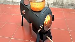 Extremely efficient multi purpose wood stove made from old gas cylinders