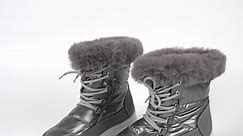 Snow Boots for Womens, Women Snow Boots, Winter Shoes with Warm Fur Lined, Slip On Boots for Women, Outdoor Waterproof Comfortable Walking Short Boots, Anti Slip Shoes for Women,Grey