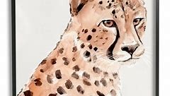 Stupell Wild Cheetah Painting Framed Giclee Art Design by Annie Warren - Bed Bath & Beyond - 39059601