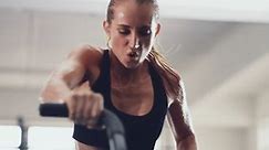 Fitness Gym Woman On Exercise Bike Stock Footage Video (100% Royalty-free) 1101145237 | Shutterstock