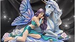 Belle Unicorn & Fairy Companion Figurine 💜✨🦄 #fairies #unicorns #magical #fantasy #gifts | Midnight Rose Emporium