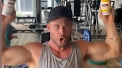 Chris Hemsworth flaunts his biceps in hilarious workout video