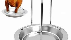 Folding Stainless Steel Vertical Poultry Turkey Chicken Roaster Rack with Roasting Pan for Oven or Barbecue New - Walmart.ca