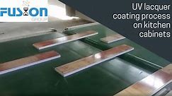 Fusion - UV lacquer coating process on kitchen cabinets....