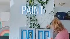 DIY room divider 🎨 #roomdecor #DIY #paint #artistsoftiktok #interiordesign #happyathome #houseplants #design #recycl | Annika