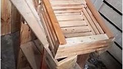 making pallet crates for salon make up use #pallets_kenya #palletfurniture #palletwood #woodworking