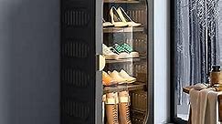 Shoe Cabinet for Entryway, Folding Shoe Cabinet, Installation-Free, Shoe Storage Cabinet, Shoe Rack for Entryway, Shoe Organizer (Color : 1 Column, Size : 5 Layers)