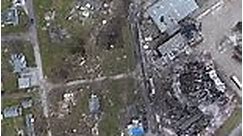 Drone footage shows the destruction of Illinois tornado