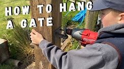 Teaching Max How to Hang a Gate (The Wrong Way)