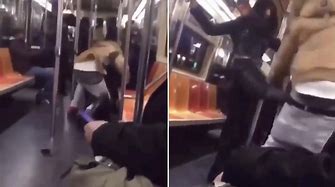 Video shows woman getting pummeled in wild train fight