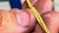 Cuban Children's Bracelet in 18k Gold | Part 1