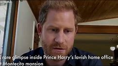 Prince Harry gives rare glimpse inside modern office at 16-bedroom Montecito home