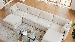 Mia Oversized Modular Sectional Fabric Sofa Set - Bed Bath & Beyond - 38169103