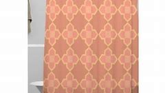 Deny Designs Italy Peach Geometric Tile Shower Curtain - Bed Bath & Beyond - 30886535