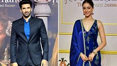 Lovebirds Aditya Roy Kapur and Ananya Panday shell out major fashion goals as they twinned in blue at Heeramandi screening- WATCH