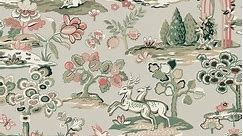 Kingswood Taupe & Coral Wallpaper - Bed Bath & Beyond - 39954171