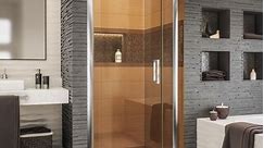 DreamLine Elegance-LS 32 3/4 - 34 3/4 in. W x 72 in. H Frameless Pivot Shower Door - 32.75" - 34.75" W - Bed Bath & Beyond - 21134068