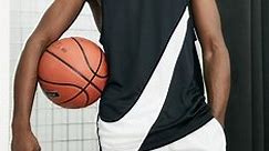 Nike Basketball - Dri-FIT jersey hemd met overdwars Swoosh-logo in zwart | ASOS