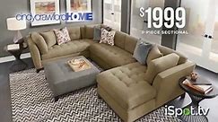 Rooms to Go Memorial Day Sale TV Spot, 'Cindy Crawford Home Three-Piece Sectional & Ottomon'