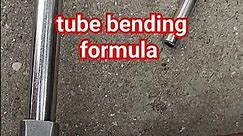 Tube Bending Formula #bending #tube #formula #shorts