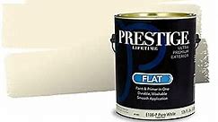 PRESTIGE Paints Exterior Paint and Primer In One, 1-Gallon, Flat, Comparable Match of Valspar* Saffron Ivory*