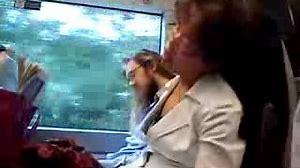 Sleepy Asian Lady on the Train