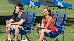Premium Portable Camping Folding Lawn Chairs with Canopy