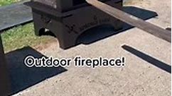 Custom outdoor fireplace!#diywelding #SmallBusiness #fabricationshop #welding | Kustin