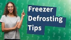 Can you defrost a freezer with food still in it?