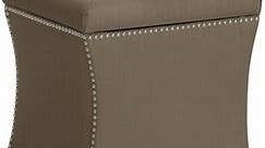 Skyline Furniture Nail Button Storage Ottoman in Klein Mouse - Bed Bath & Beyond - 10925324