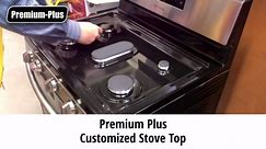 Premium Plus Stove Protectors for LG Gas Range Model LSGL5831F, Custom Cut, Easy to Clean Stove Liner, Made in the USA.